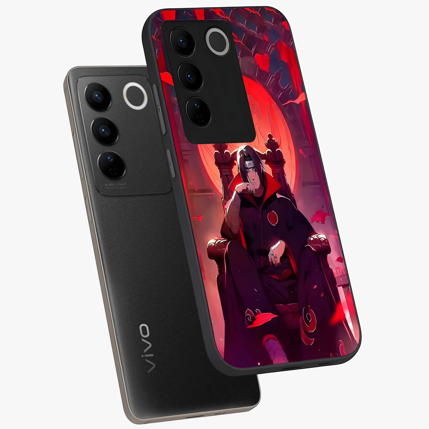 Blood Moon Sovereign Glass Case displayed in angled mockup highlighting dark celestial moon design and dramatic theme.