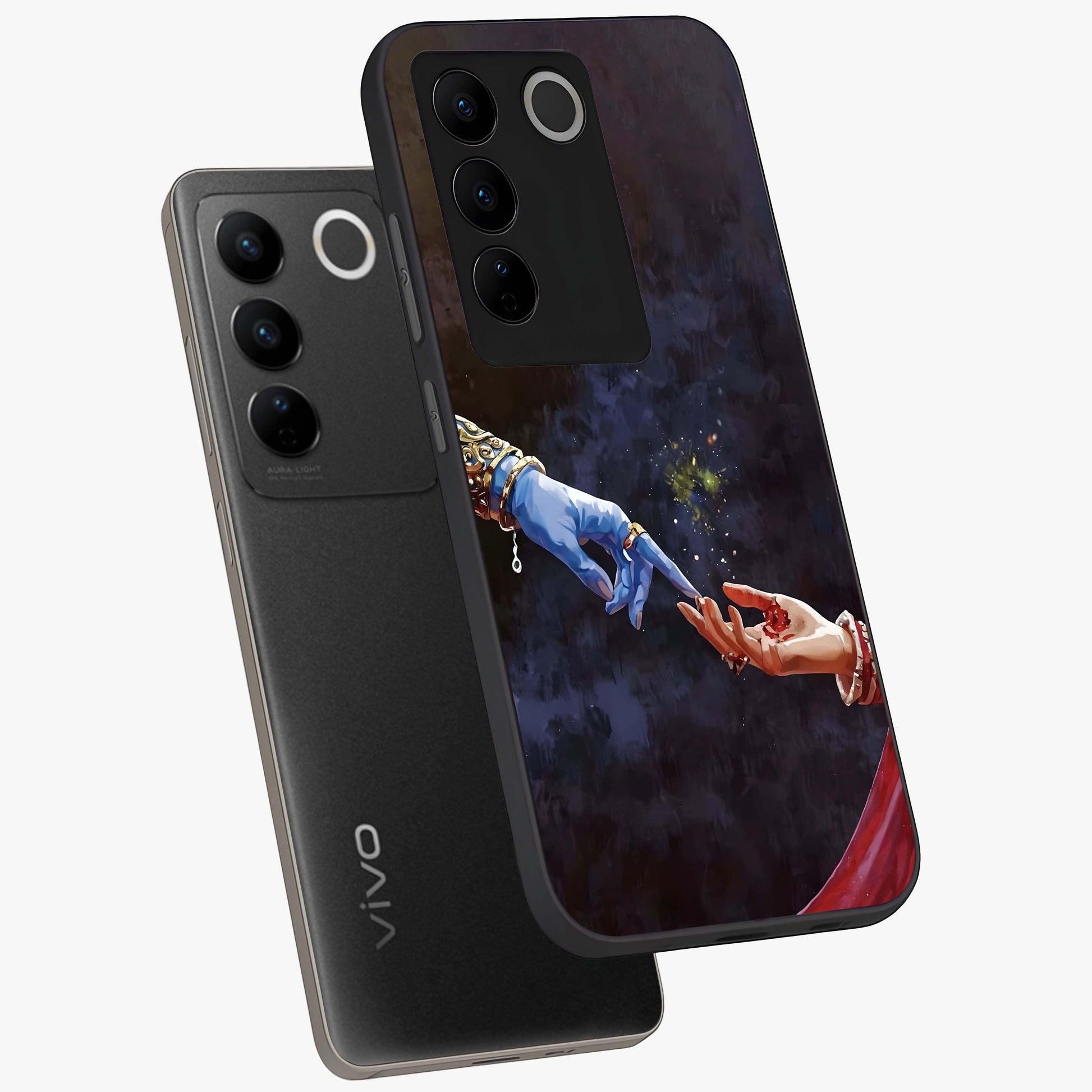 Divine Touch Eternal Glass Case displayed in angled mockup highlighting elegant divine inspired design with calm aesthetic style.