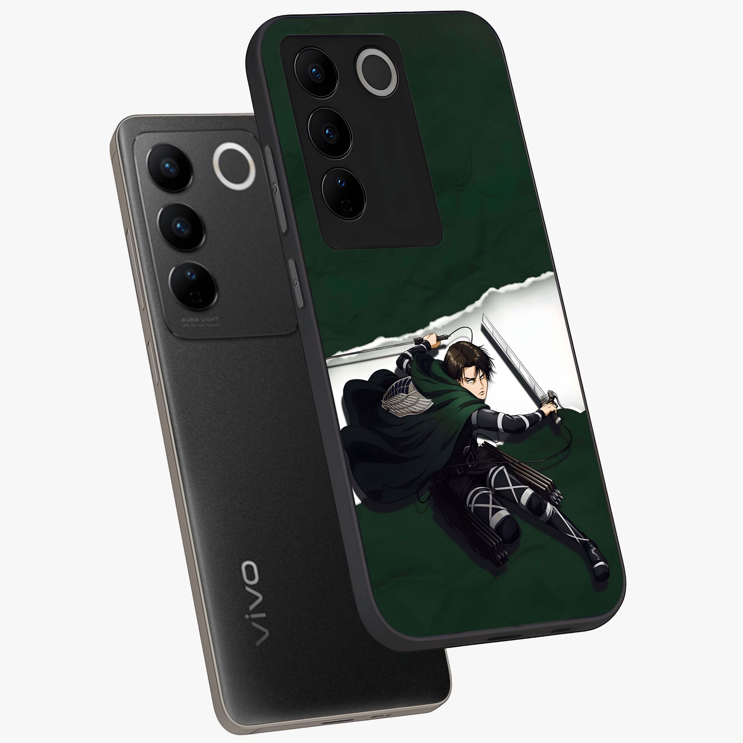 Emerald War Vanguard Glass Case displayed in angled mockup highlighting intense battle inspired design with emerald tone aesthetic.