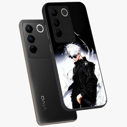 Limitless Shadow King Glass Case displayed in angled mockup highlighting dramatic dark hero design with intense aesthetic.