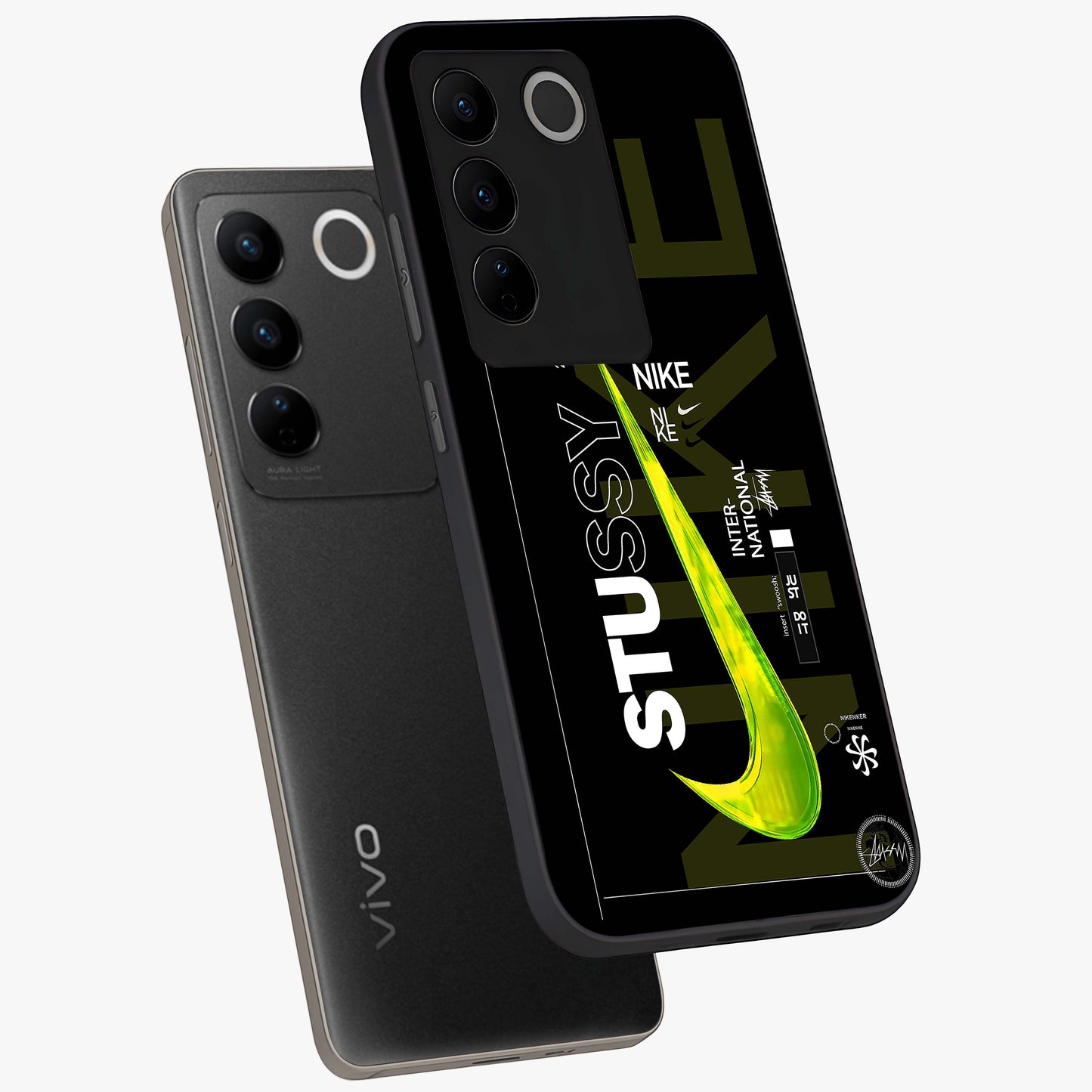 Neon Street Edition Glass Case displayed in angled mockup highlighting vibrant urban design with bold street aesthetic.