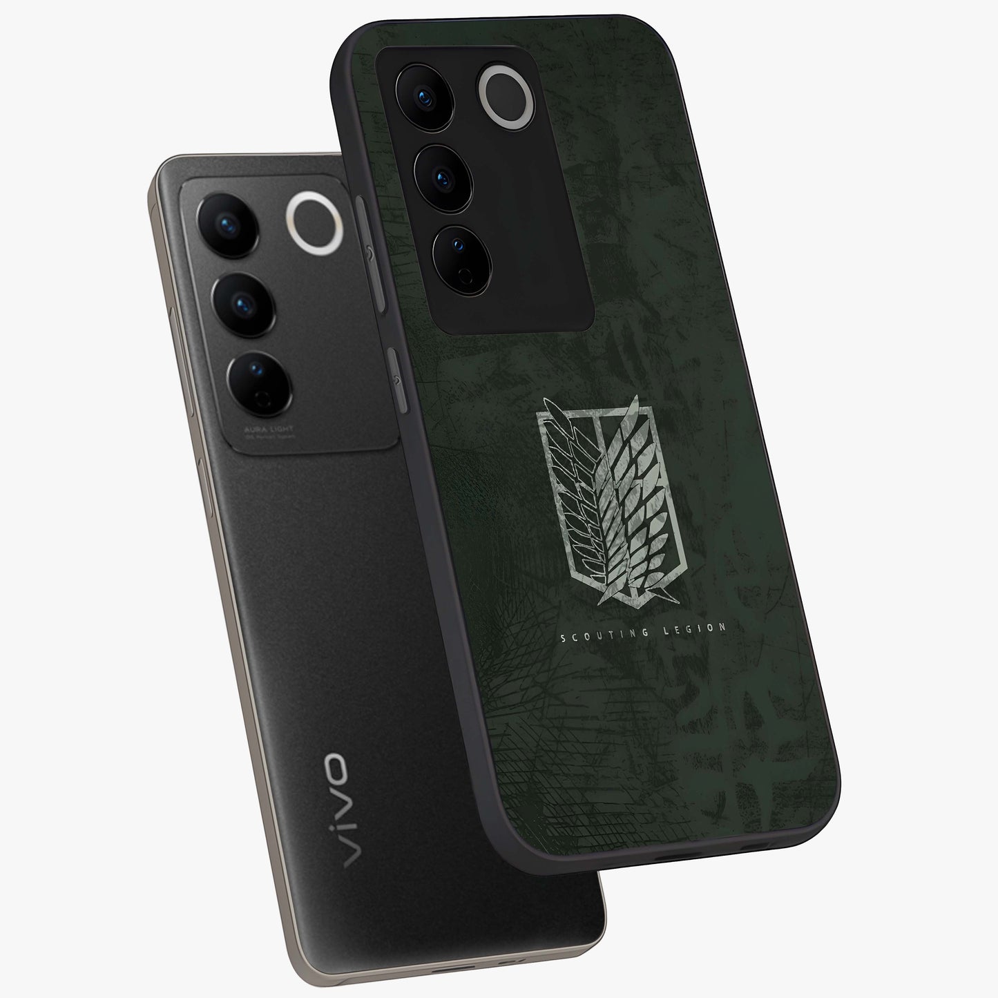 Wings Of Freedom Glass Case displayed in angled mockup highlighting graceful wing design with inspirational aesthetic.