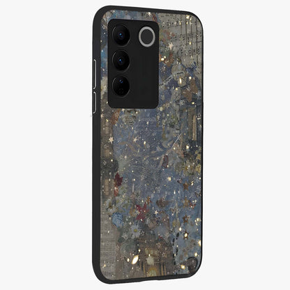 Aesthetic Astrolophia Glass Case upright view showcasing soft aesthetic theme with stylish modern look.