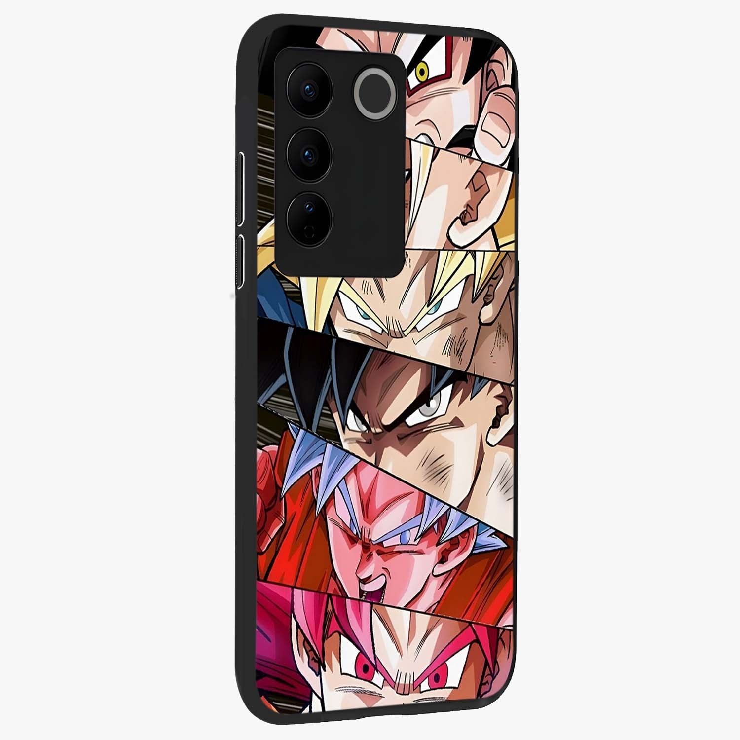 Anime Character Glass Case upright view showcasing expressive anime artwork with bold graphic style.