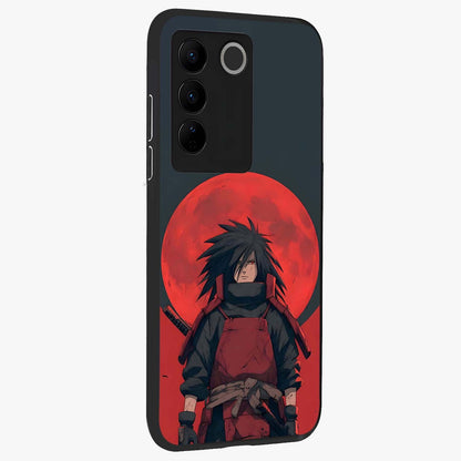 Crimson Moon Warlord Glass Case upright view showcasing powerful warlord artwork with dark celestial theme.