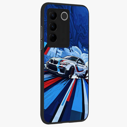 Drift Power Rush Glass Case upright view showcasing high speed racing artwork with bold automotive theme.