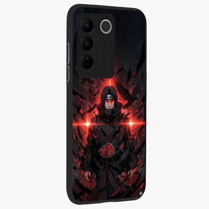 Focused Blade Discipline Glass Case upright view showcasing strong typography statement with sleek motivational theme.