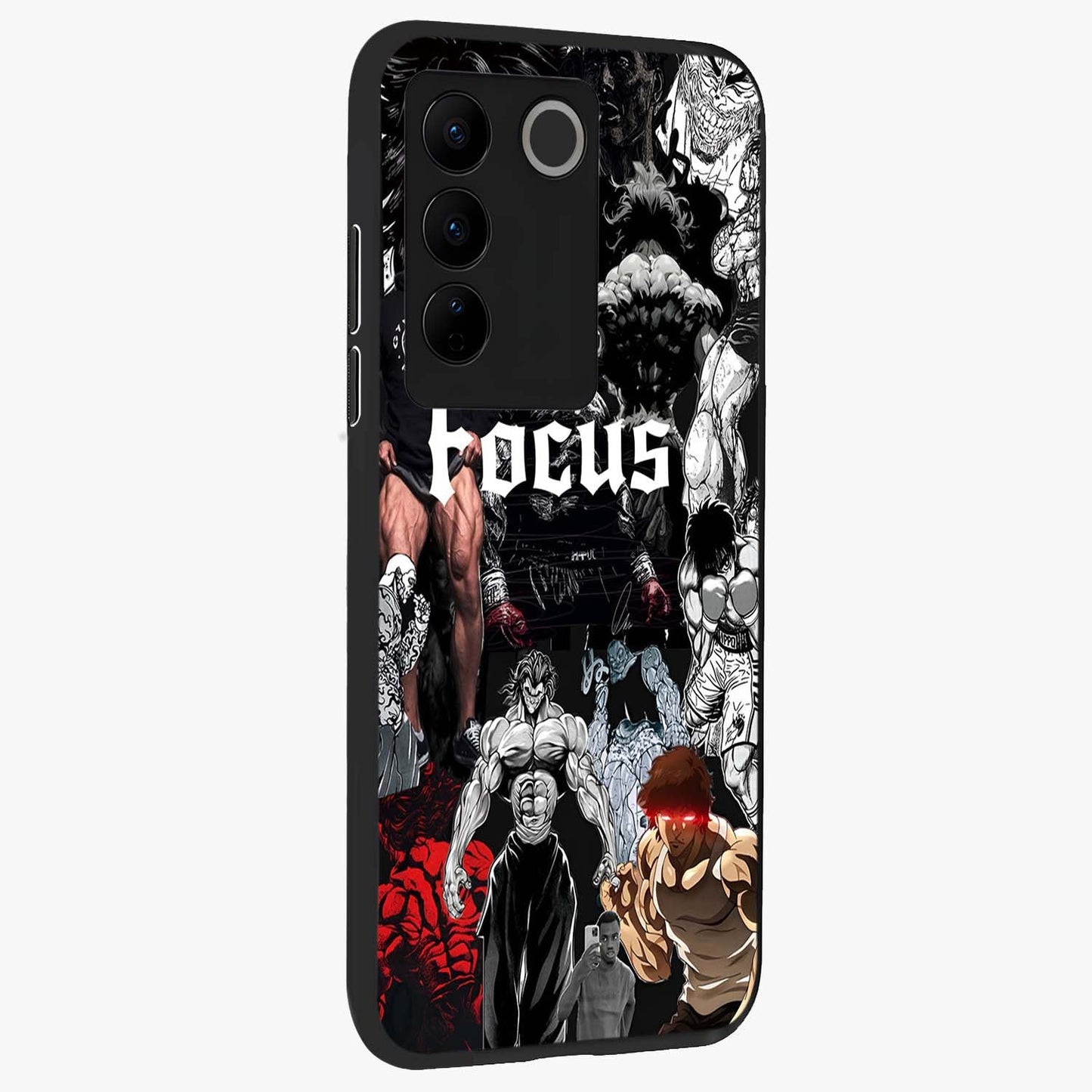 Relentless Power Focus Glass Case upright view showcasing strong inspirational artwork with powerful focus theme.
