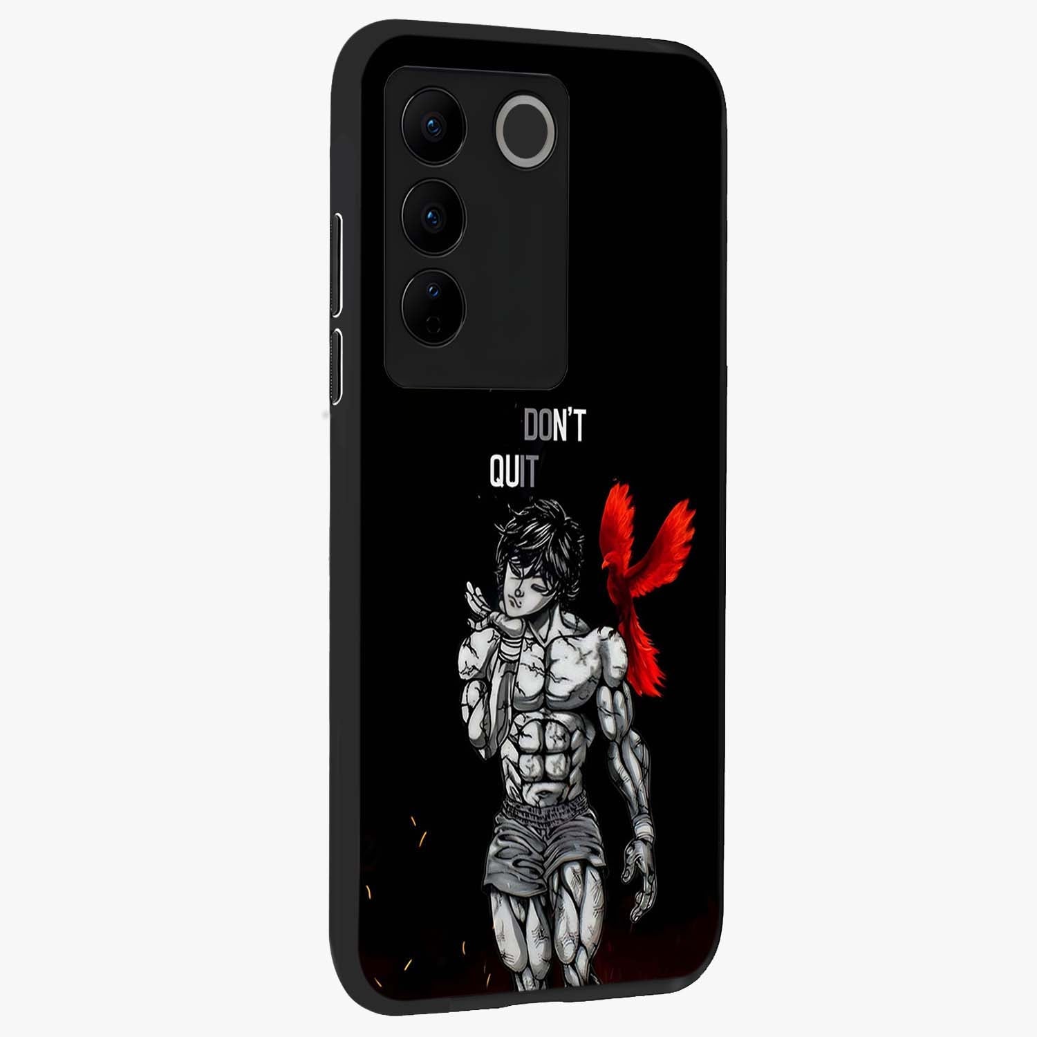 Rise Beyond Limits Glass Case upright view showcasing powerful inspirational artwork with uplifting theme.