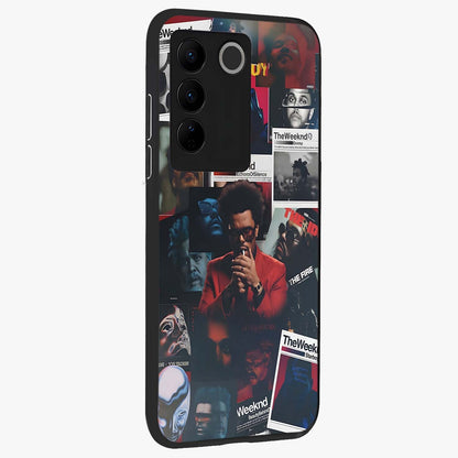 The Weeknd Glass Case upright view showcasing bold music themed artwork with contemporary artistic style.