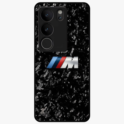 Carbon Speed Mark Glass Case showing flat back view with sporty carbon pattern artwork and glossy glass finish.