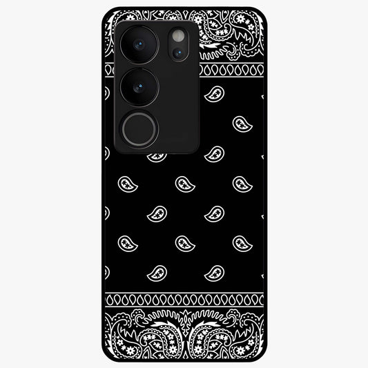 Retro Rebel Threads Glass Case showing flat back view with vintage street style artwork and glossy glass finish.