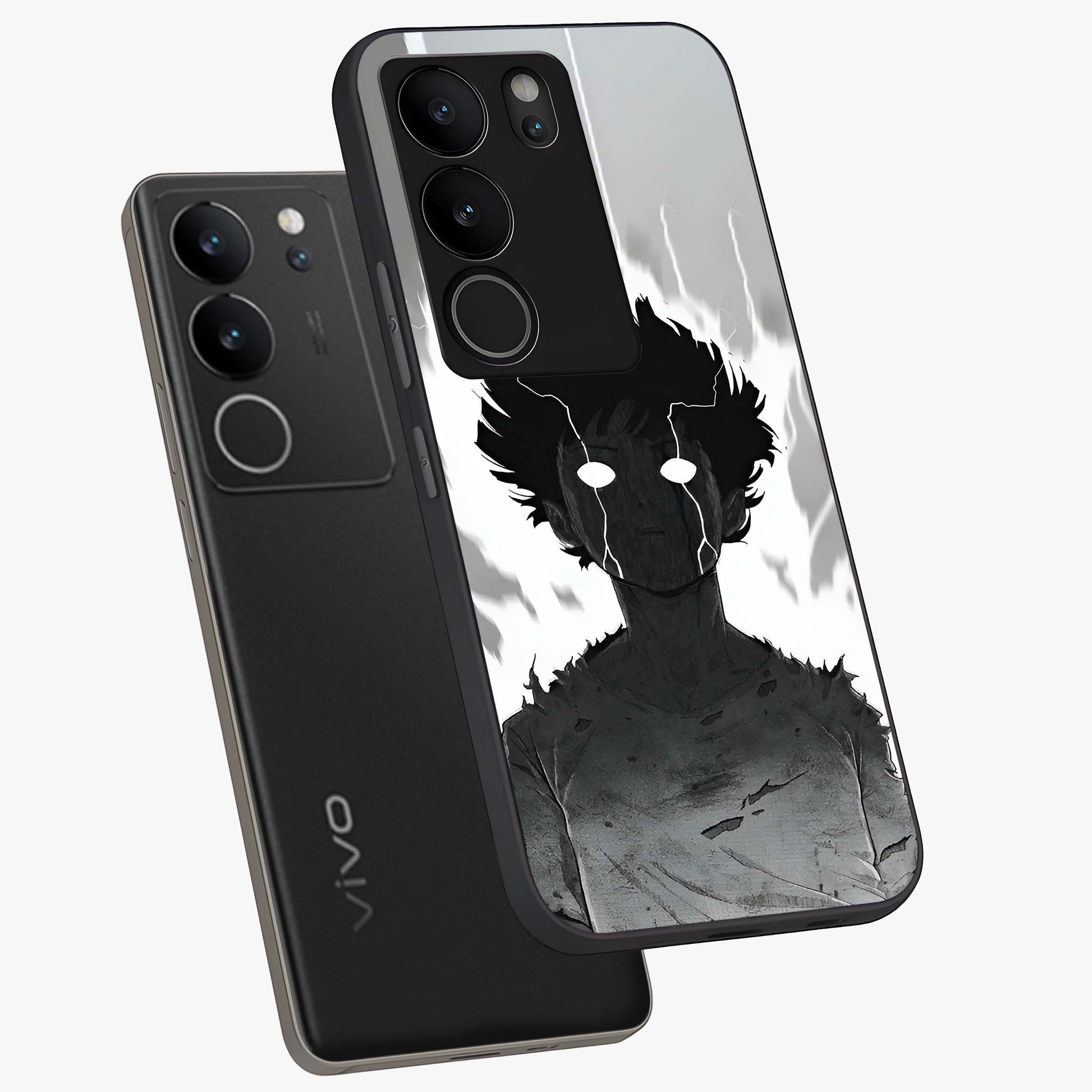 Awakened Inner Rage Glass Case displayed in angled mockup highlighting powerful graphic design and bold artistic theme.
