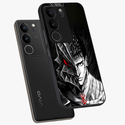 Berserker Blood Oath Glass Case displayed in angled mockup highlighting dark fantasy graphic design and powerful theme.