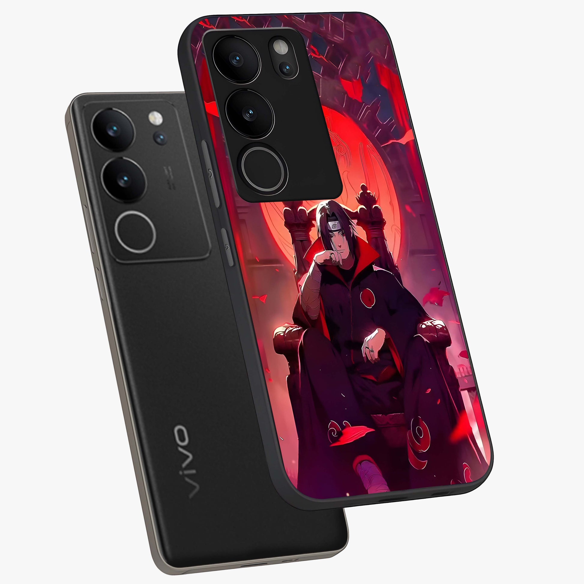 Blood Moon Sovereign Glass Case displayed in angled mockup highlighting dark celestial moon design and dramatic theme.