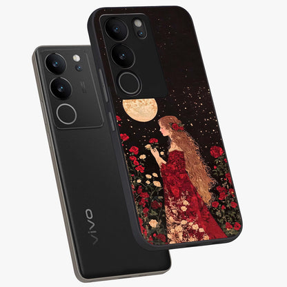 Crimson Dreams Glass Case displayed in angled mockup highlighting soft crimson aesthetic design with artistic theme.