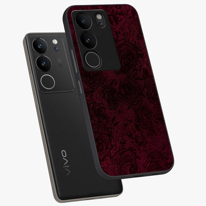 Crimson Fade Flow Glass Case displayed in angled mockup highlighting smooth gradient design with modern aesthetic style.