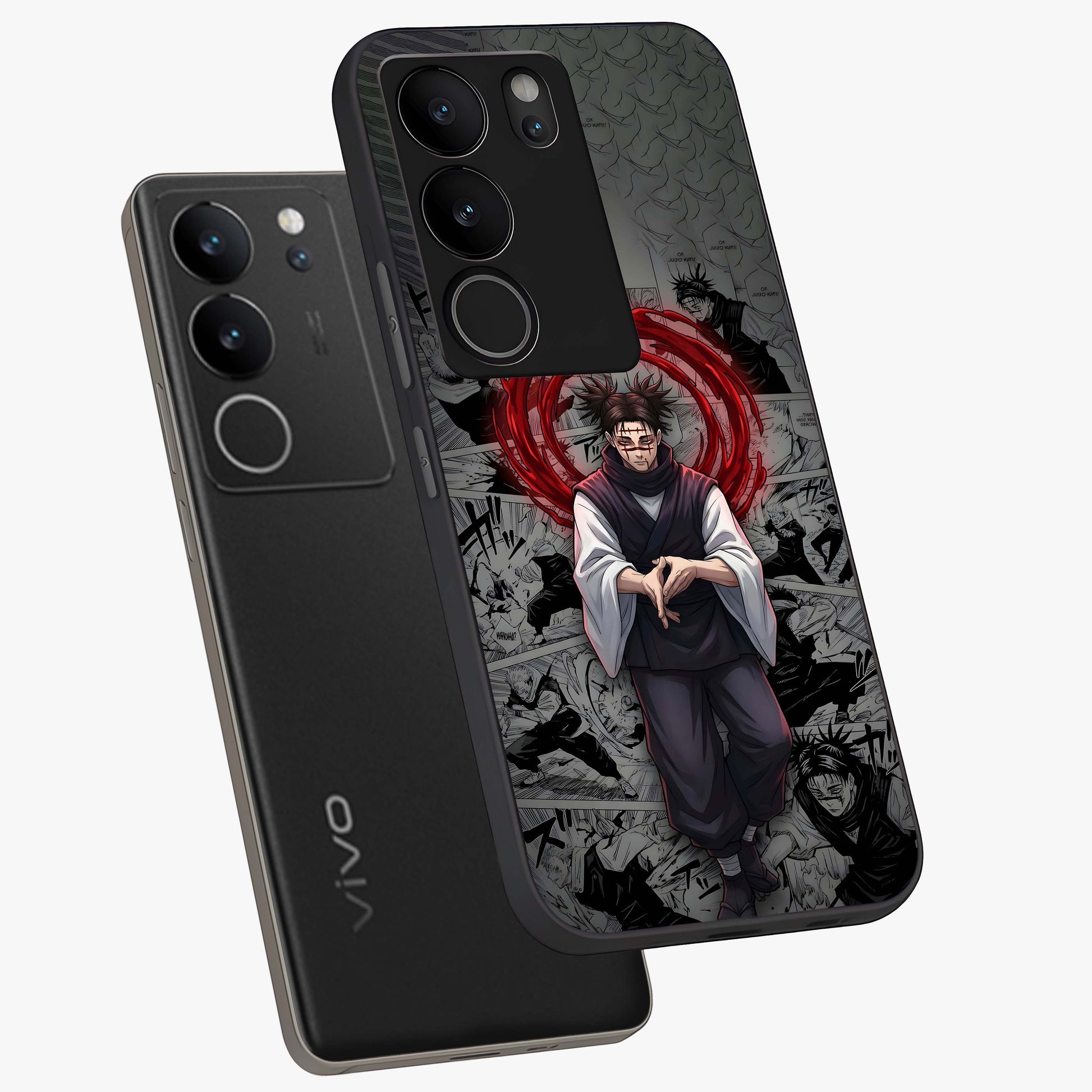 Cursed Ritual Ascension Glass Case displayed in angled mockup highlighting mystical ritual illustration with supernatural aesthetic.