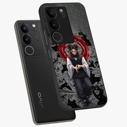 Cursed Ritual Ascension Glass Case displayed in angled mockup highlighting mystical ritual illustration with supernatural aesthetic.