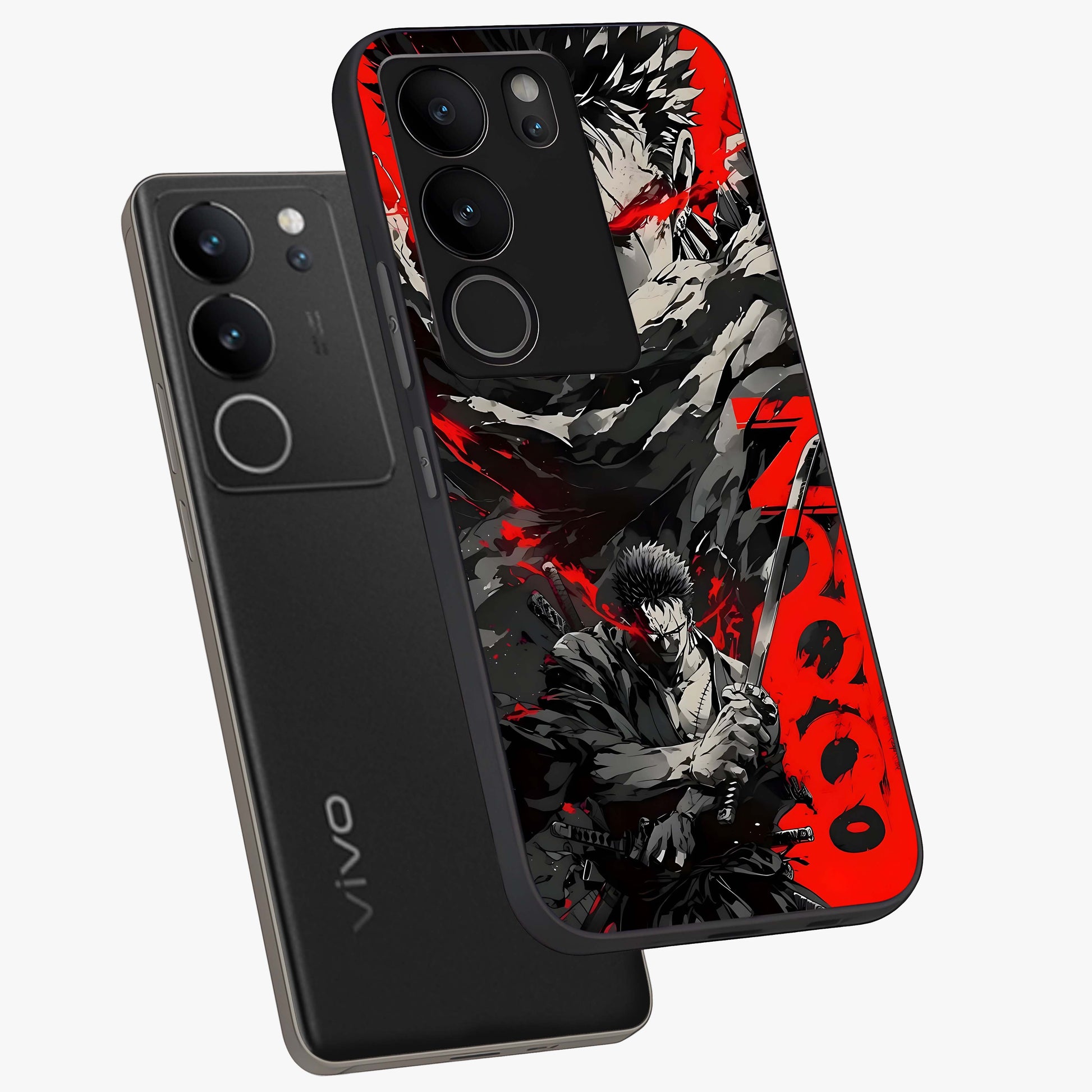 Demon Sword Resolve Glass Case displayed in angled mockup highlighting powerful demon sword illustration with dark fantasy aesthetic.