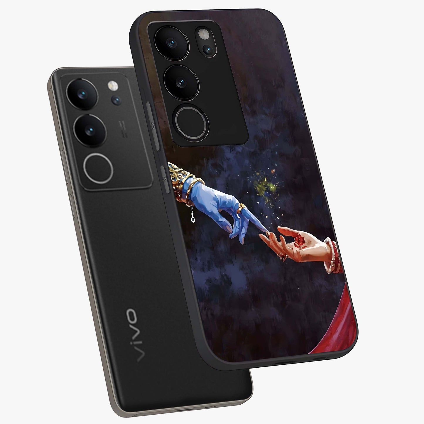 Divine Touch Eternal Glass Case displayed in angled mockup highlighting elegant divine inspired design with calm aesthetic style.