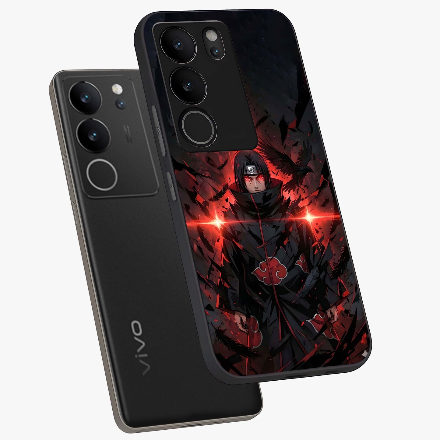 Focused Blade Discipline Glass Case displayed in angled mockup highlighting clean minimal text artwork with modern aesthetic style.