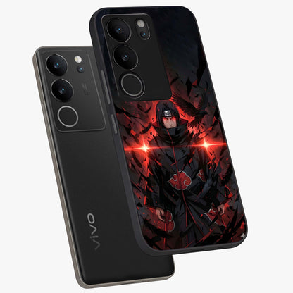 Focused Blade Discipline Glass Case displayed in angled mockup highlighting clean minimal text artwork with modern aesthetic style.