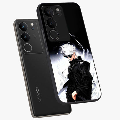 Limitless Shadow King Glass Case displayed in angled mockup highlighting dramatic dark hero design with intense aesthetic.