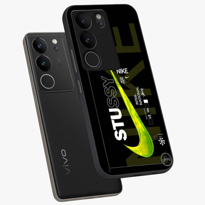 Neon Street Edition Glass Case displayed in angled mockup highlighting vibrant urban design with bold street aesthetic.