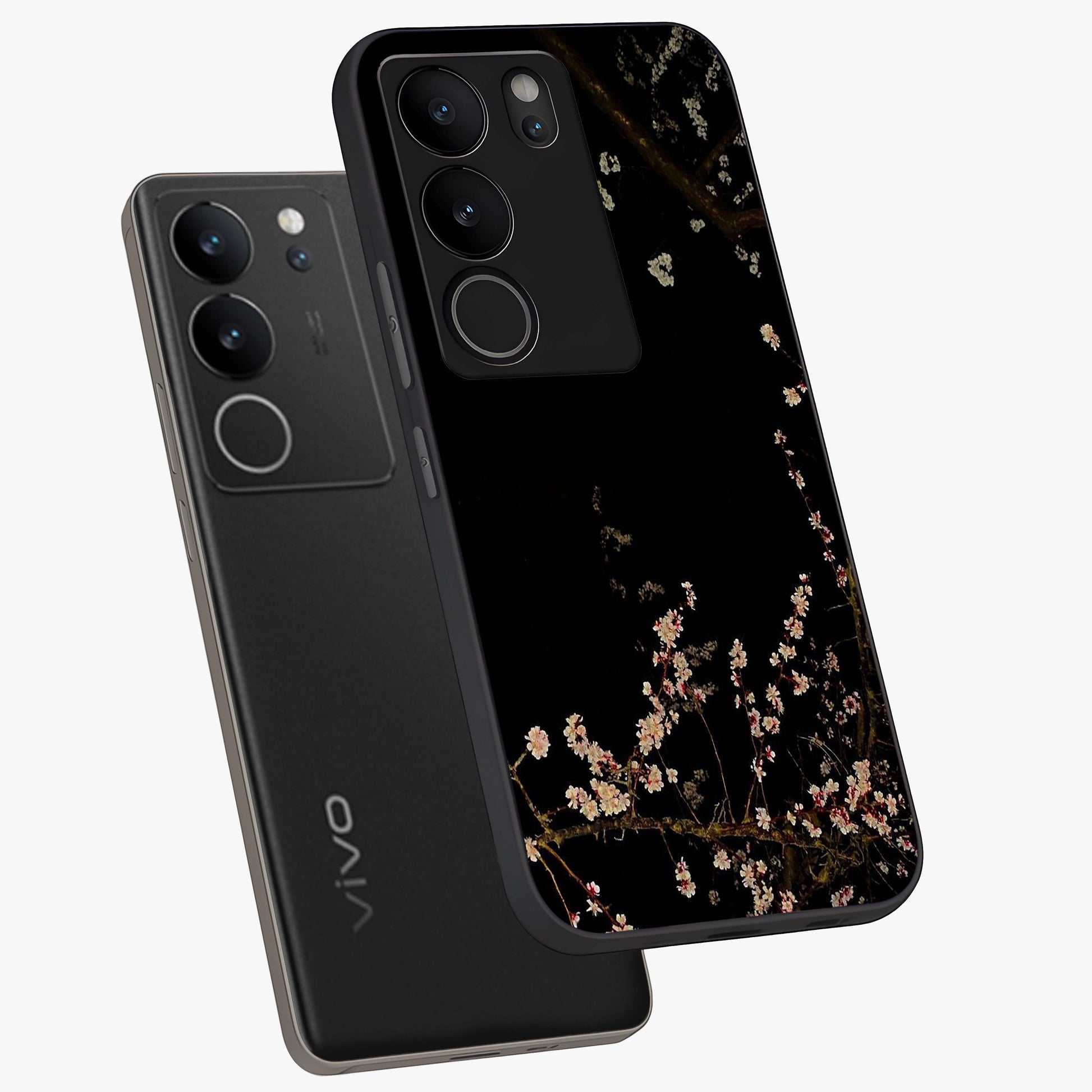Petal Moon Light With Custom Name Glass Case displayed in angled mockup highlighting delicate petal design with custom name feature.