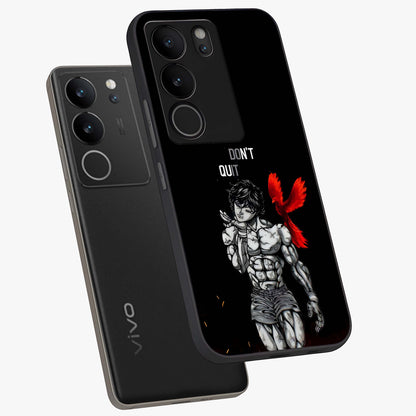 Rise Beyond Limits Glass Case displayed in angled mockup highlighting inspiring message design with modern aesthetic style.