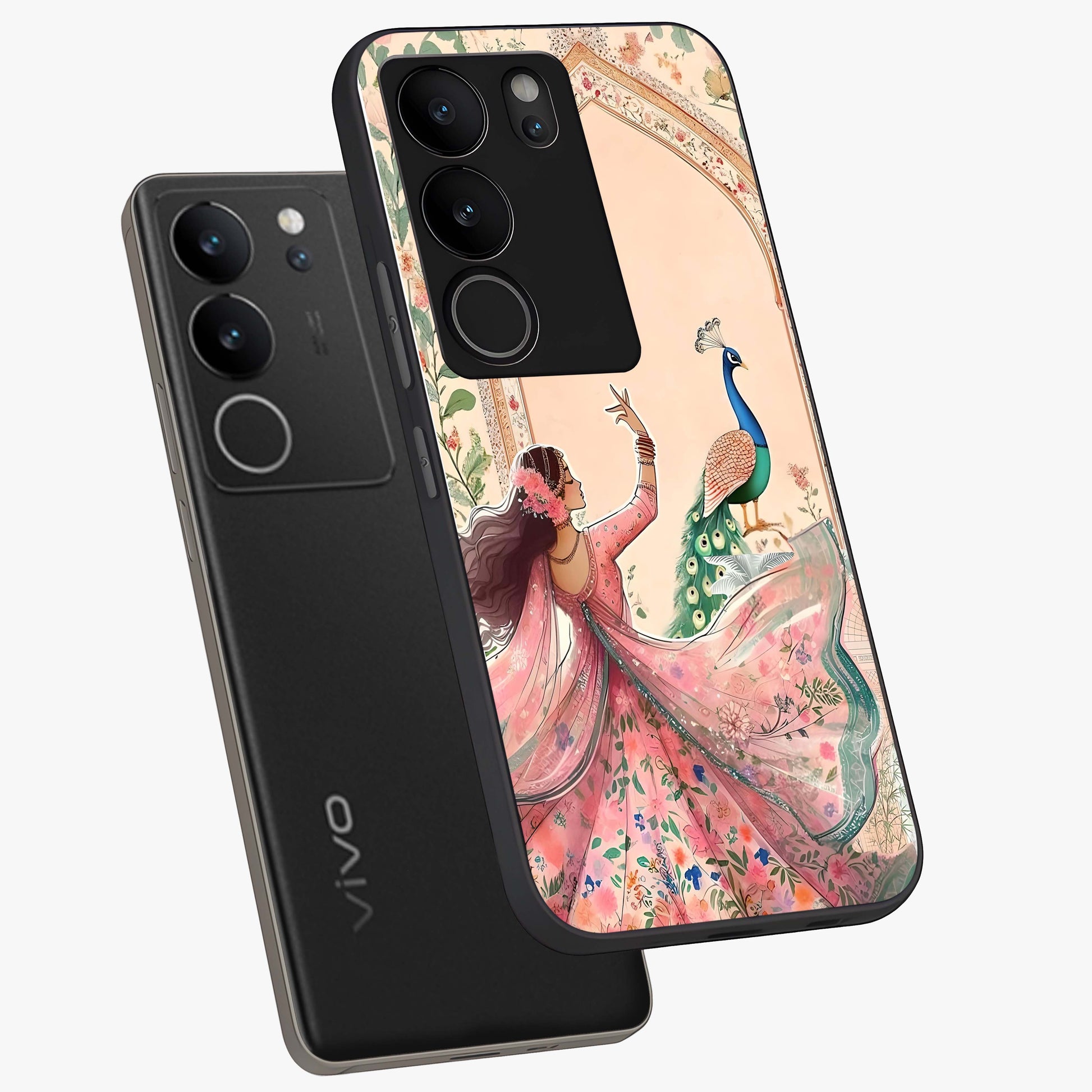 Royal Grace Muse Glass Case displayed in angled mockup highlighting graceful design with refined royal aesthetic.