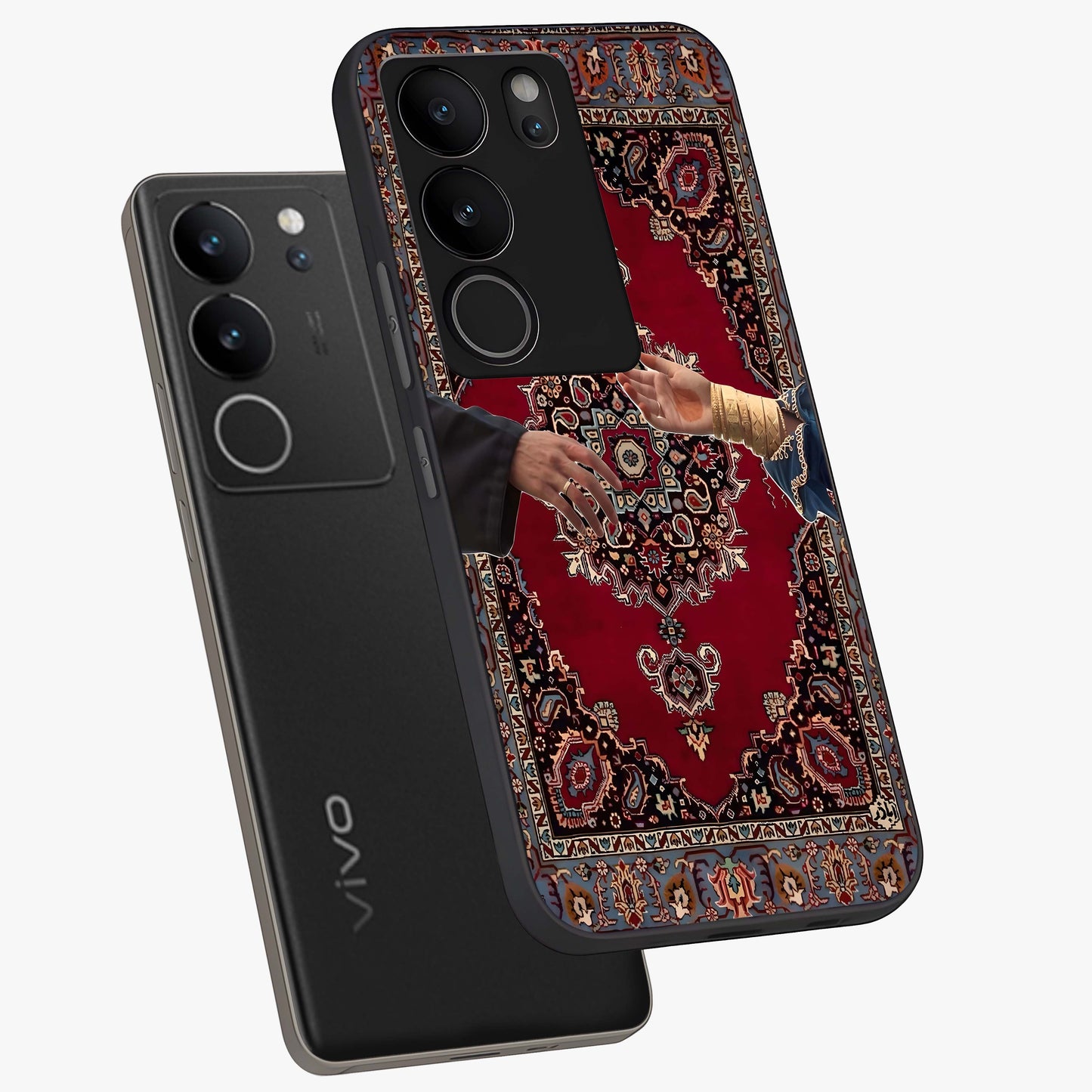 Royal Touch Reach Glass Case displayed in angled mockup highlighting sophisticated design with refined luxury aesthetic.