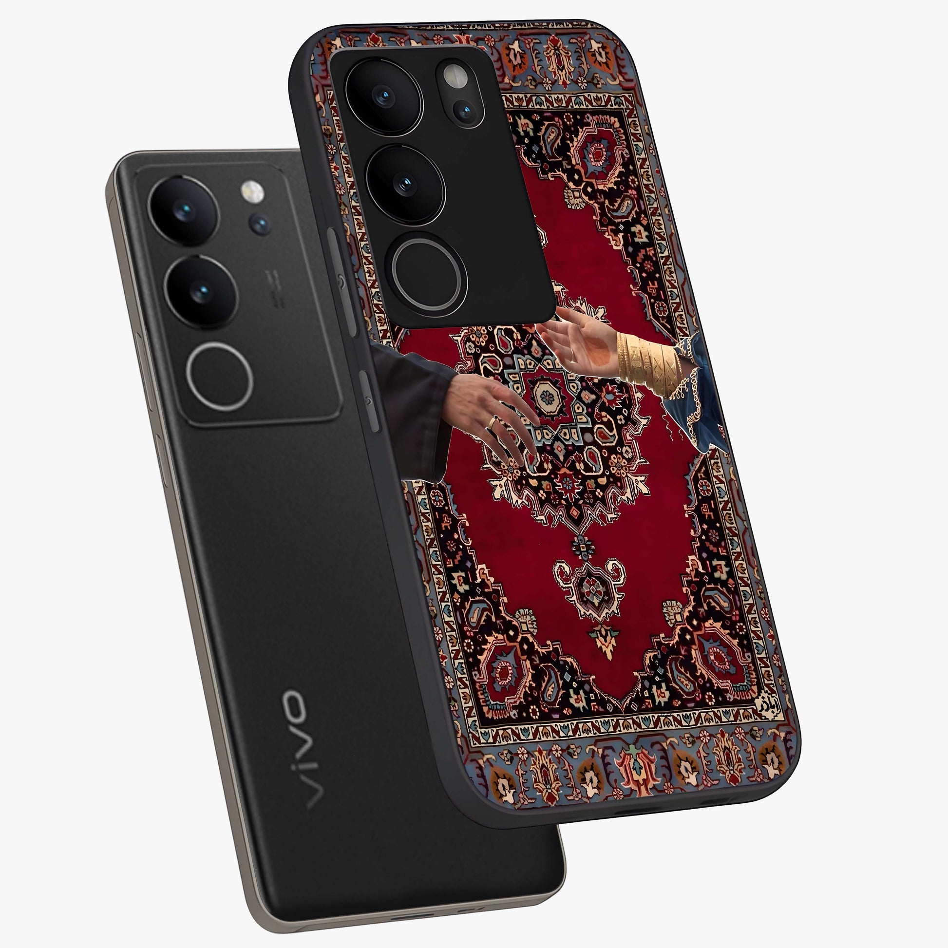 Royal Touch Reach Glass Case displayed in angled mockup highlighting sophisticated design with refined luxury aesthetic.