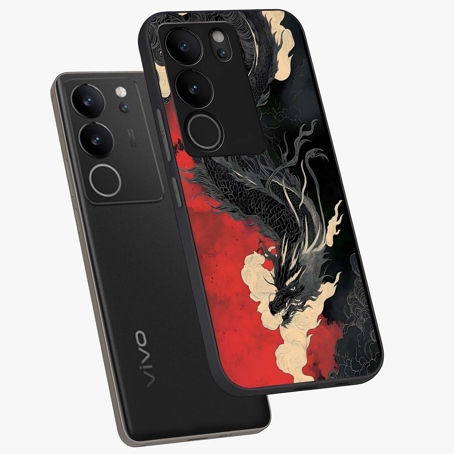 Shadow Dragon Fury Glass Case displayed in angled mockup highlighting powerful dragon illustration with dark fantasy aesthetic.