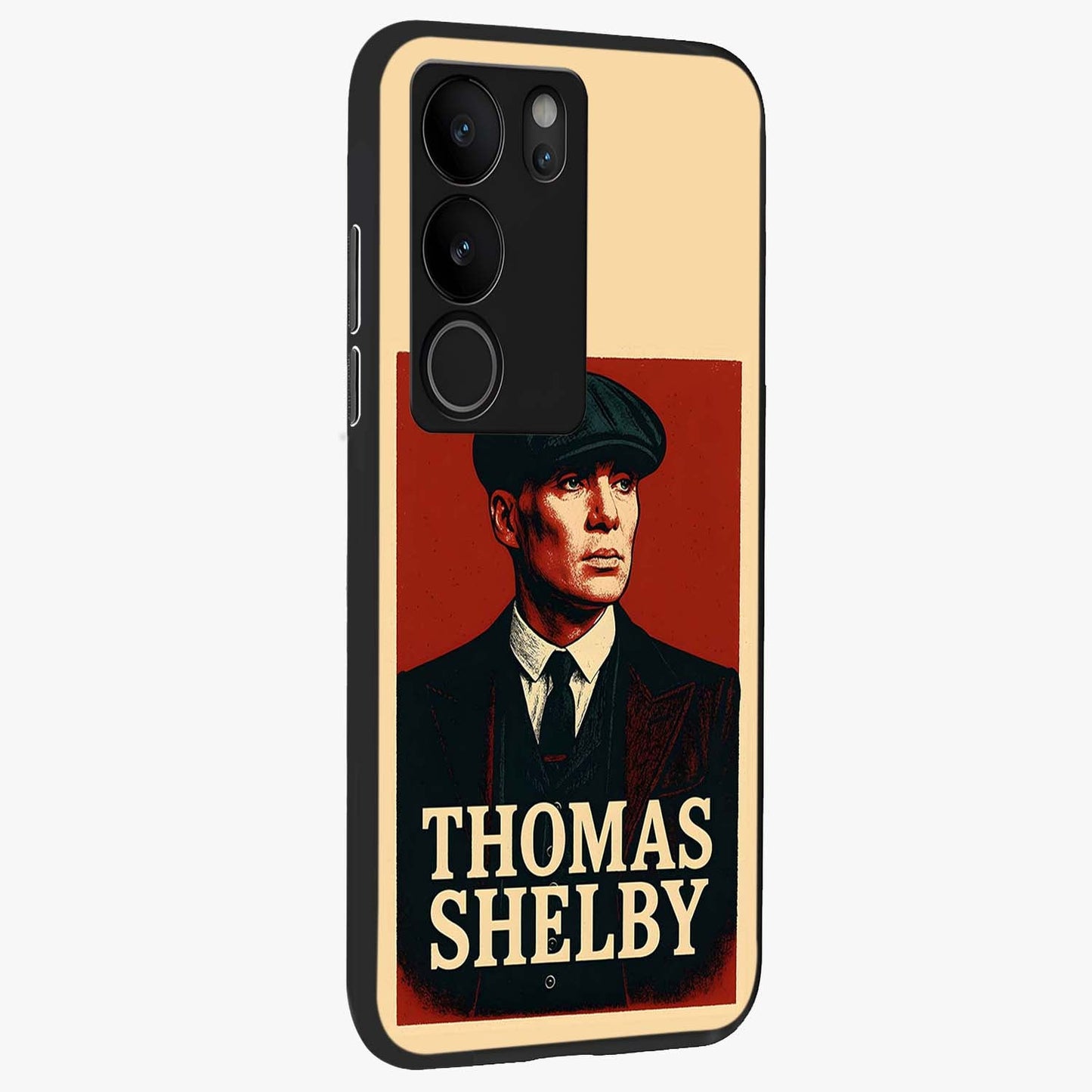 Vintage Mafia Authority Glass Case upright view showcasing dramatic vintage artwork with iconic authority theme.