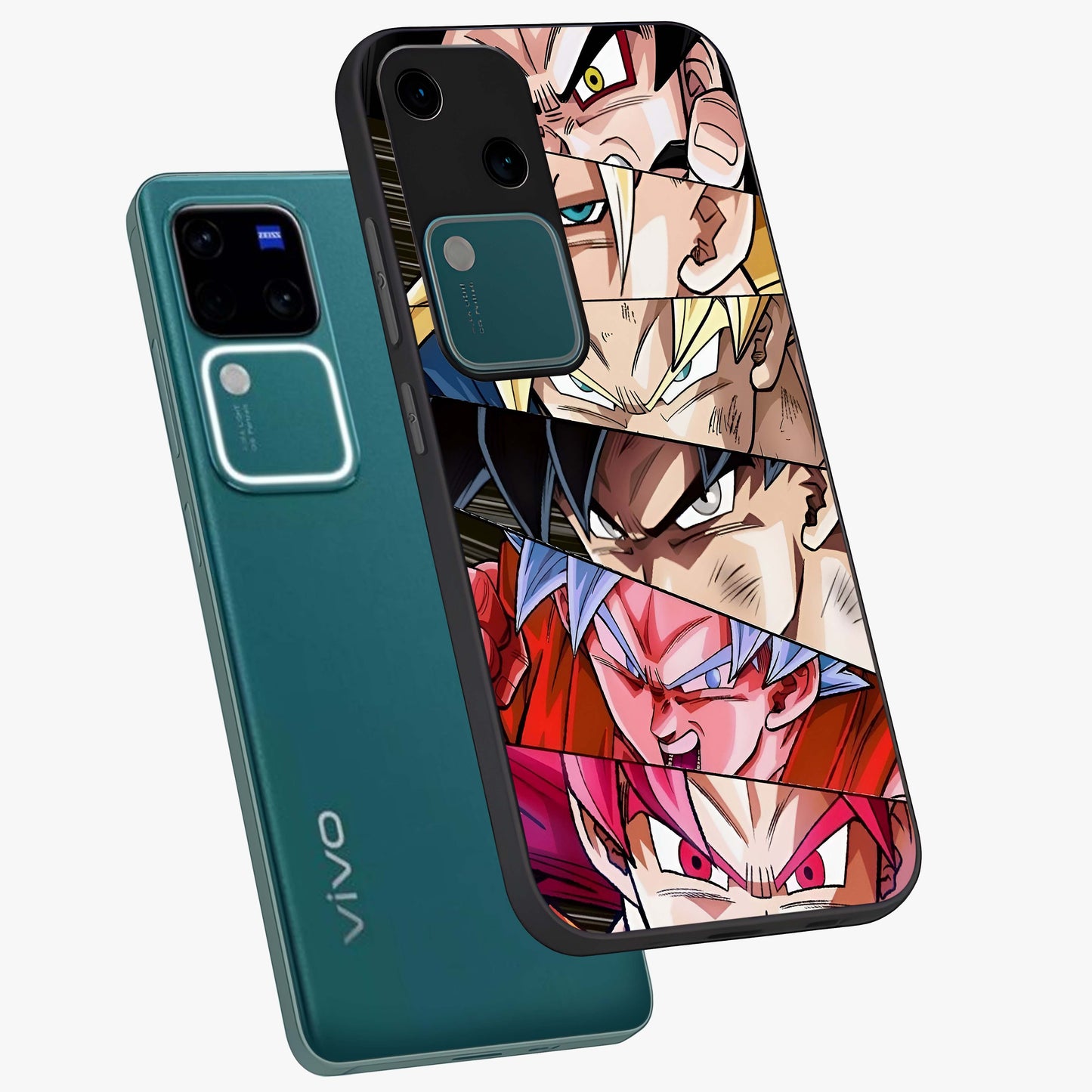 Anime Character Glass Case displayed in angled mockup highlighting colorful anime character illustration.
