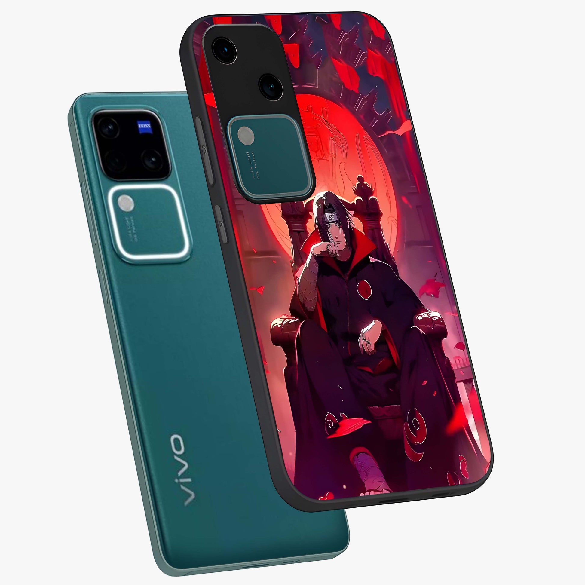 Blood Moon Sovereign Glass Case displayed in angled mockup highlighting dark celestial moon design and dramatic theme.