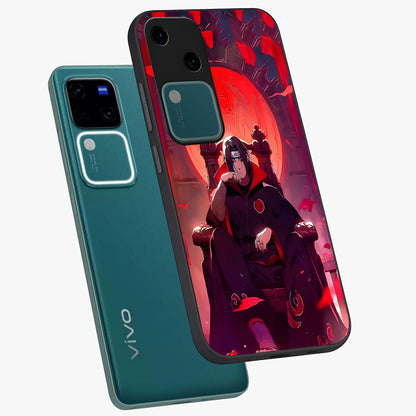 Blood Moon Sovereign Glass Case displayed in angled mockup highlighting dark celestial moon design and dramatic theme.