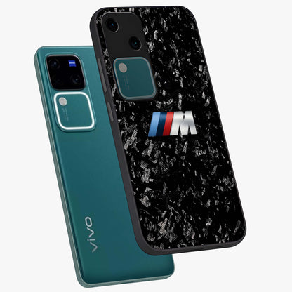 Carbon Speed Mark Glass Case displayed in angled mockup highlighting racing inspired carbon design and sleek aesthetic style.