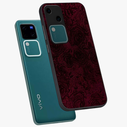 Crimson Fade Flow Glass Case displayed in angled mockup highlighting smooth gradient design with modern aesthetic style.