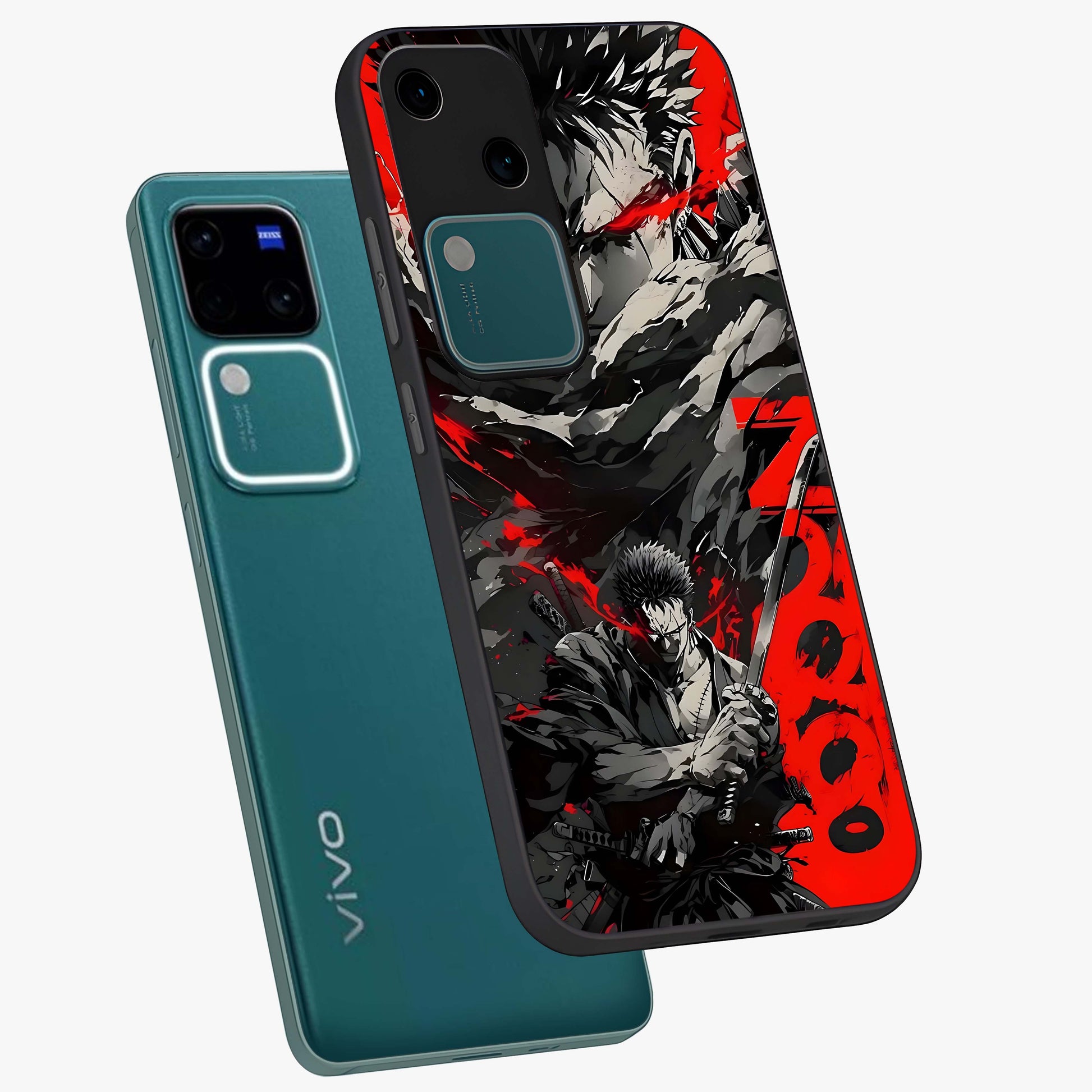 Demon Sword Resolve Glass Case displayed in angled mockup highlighting powerful demon sword illustration with dark fantasy aesthetic.