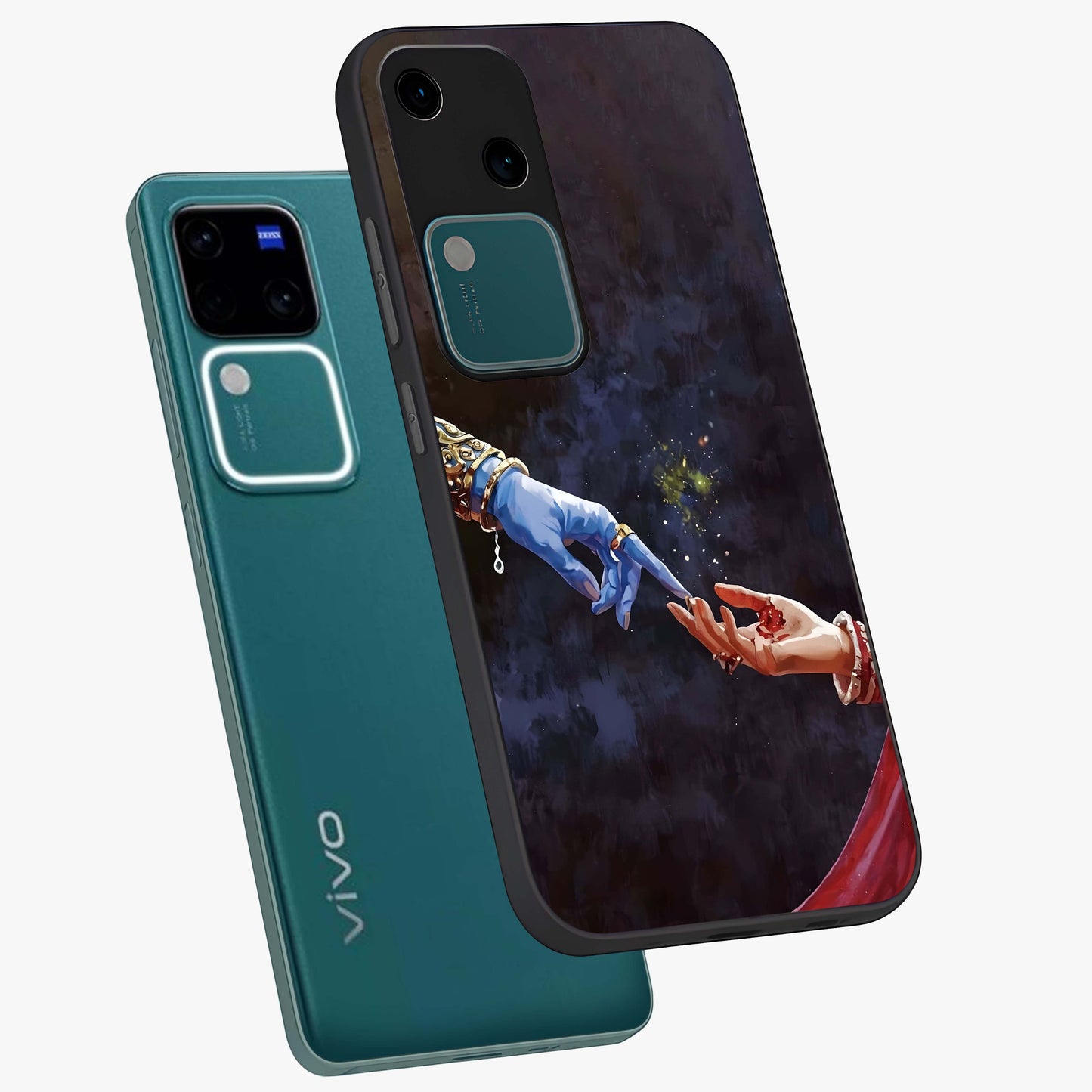 Divine Touch Eternal Glass Case displayed in angled mockup highlighting elegant divine inspired design with calm aesthetic style.