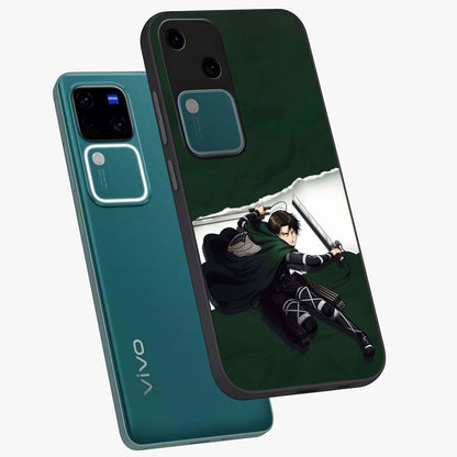 Emerald War Vanguard Glass Case displayed in angled mockup highlighting intense battle inspired design with emerald tone aesthetic.