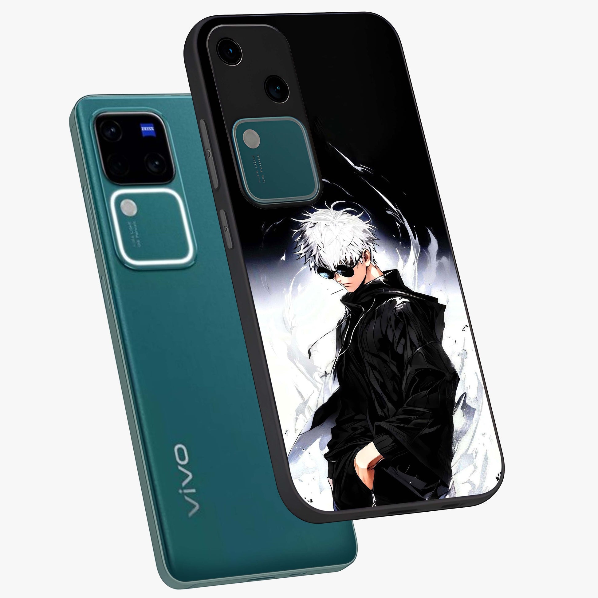 Limitless Shadow King Glass Case displayed in angled mockup highlighting dramatic dark hero design with intense aesthetic.