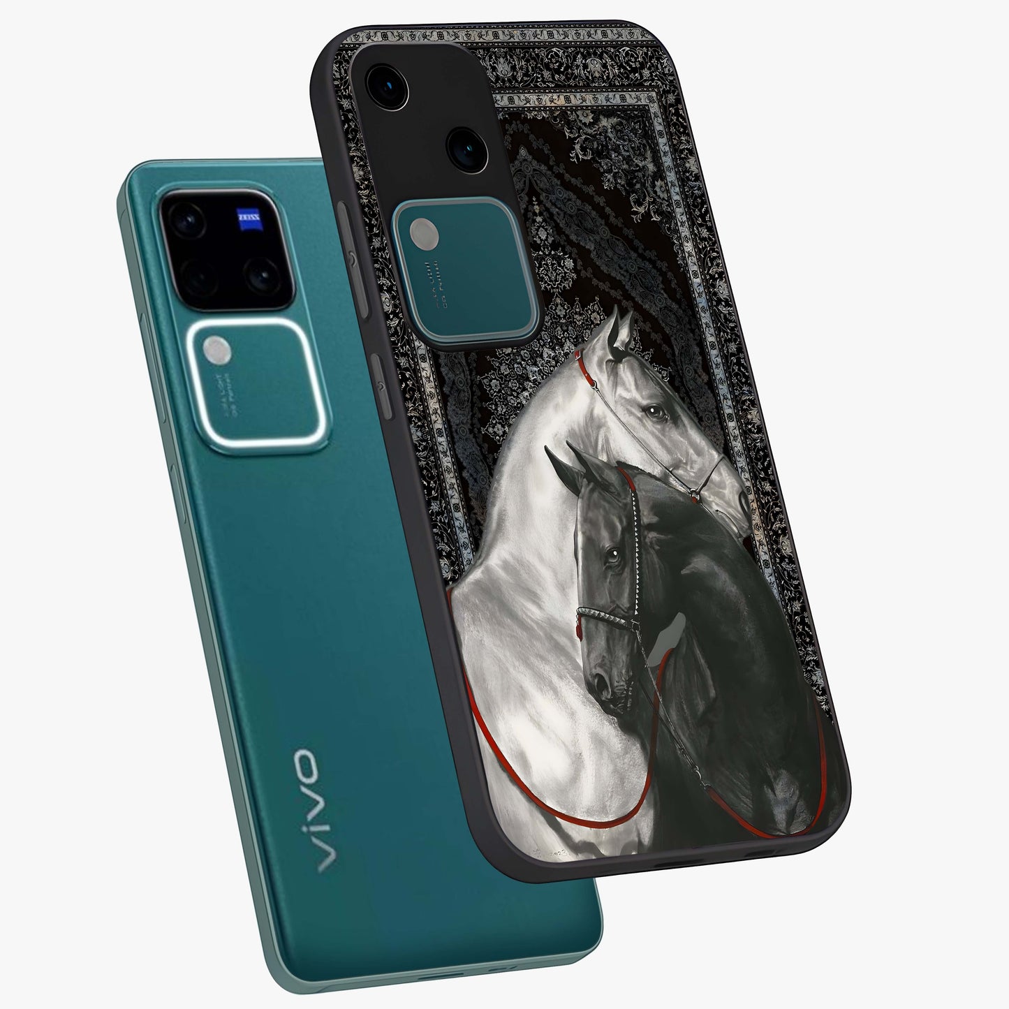 Majestic Ride Legacy Glass Case displayed in angled mockup highlighting sleek vehicle design with bold racing aesthetic.