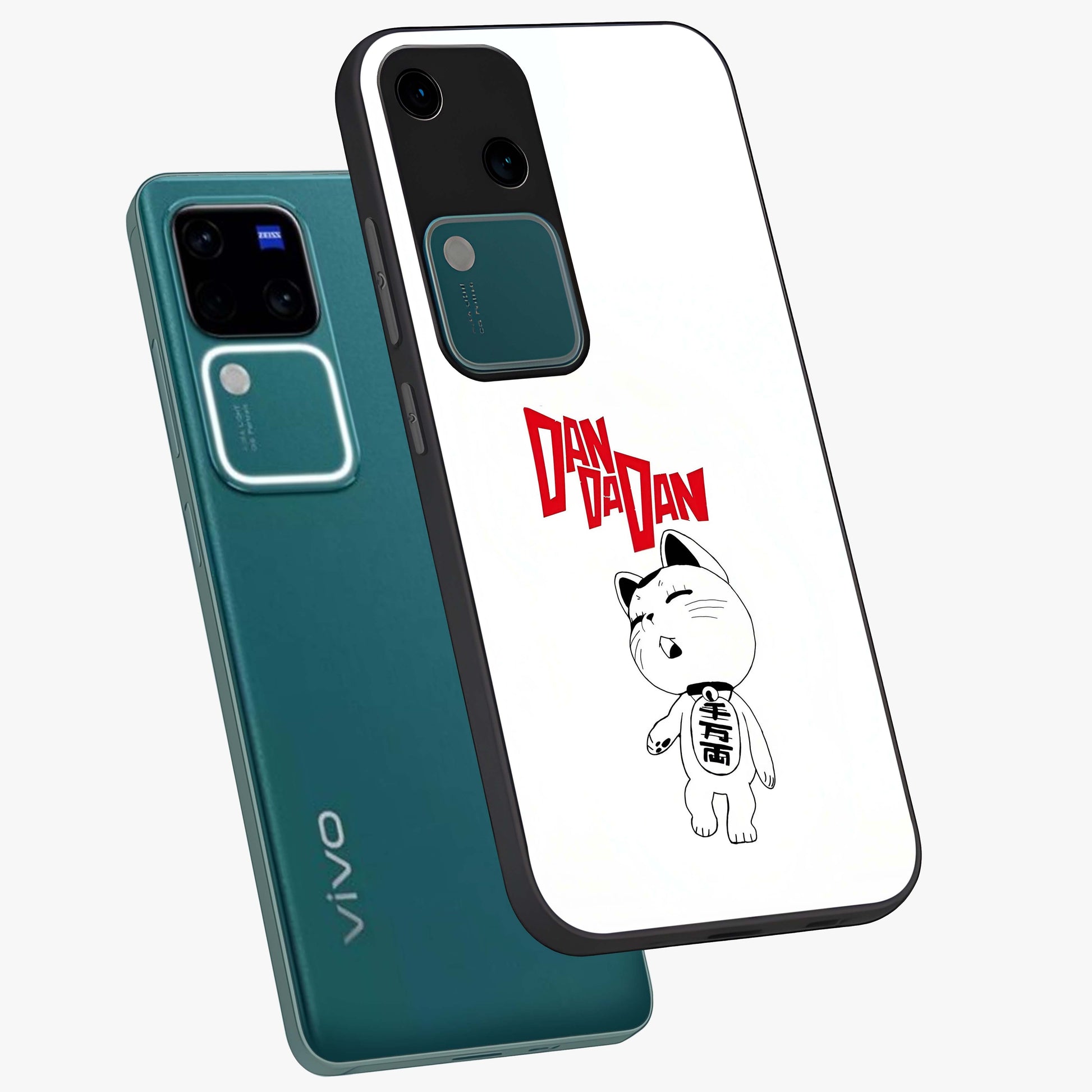 Playful Spirit Charm Glass Case displayed in angled mockup highlighting lively decorative design with playful aesthetic style.