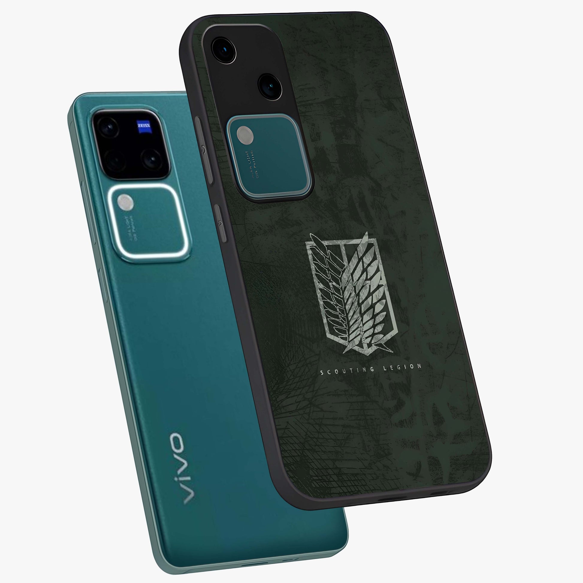 Wings Of Freedom Glass Case displayed in angled mockup highlighting graceful wing design with inspirational aesthetic.