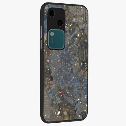 Aesthetic Astrolophia Glass Case upright view showcasing soft aesthetic theme with stylish modern look.