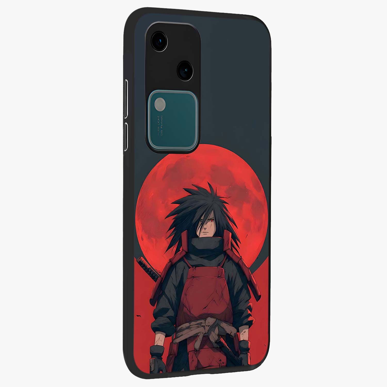 Crimson Moon Warlord Glass Case upright view showcasing powerful warlord artwork with dark celestial theme.